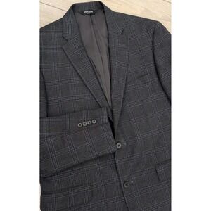 Jos. A Bank Traveler Tailored Fit Plaid 42L Sport Coat Jacket Blazer